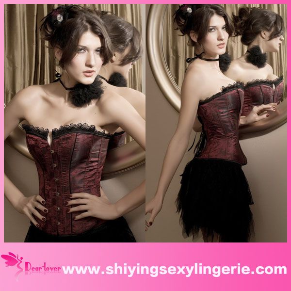 wholesale sexy lace corset women suspender sexy lingerie