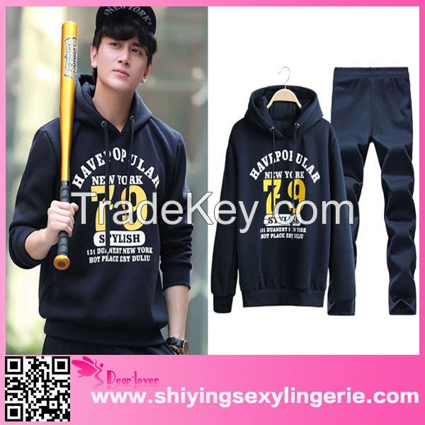 Male Hooded Korean printed hoodies Tracksuit