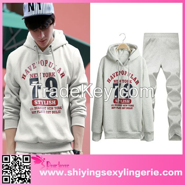 Male Hooded Korean printed hoodies Tracksuit