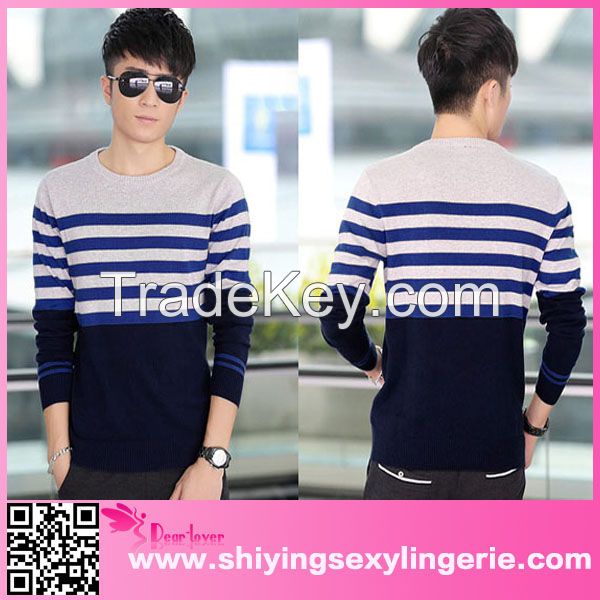 man Winter Pullover O-neck Fashion Jasper Striped sweater