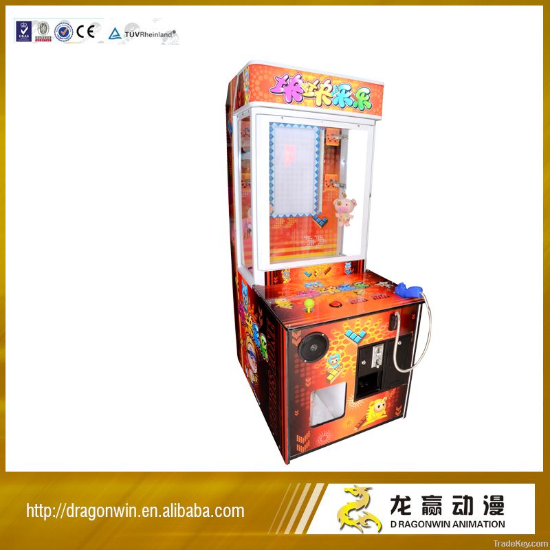 Dragonwin self-research tv gun shooting games&toys claw machine