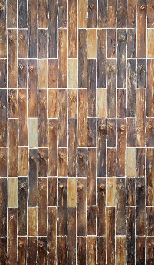 handmade Ceramic tile- woodgrain style