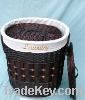 Wicker laundry basket