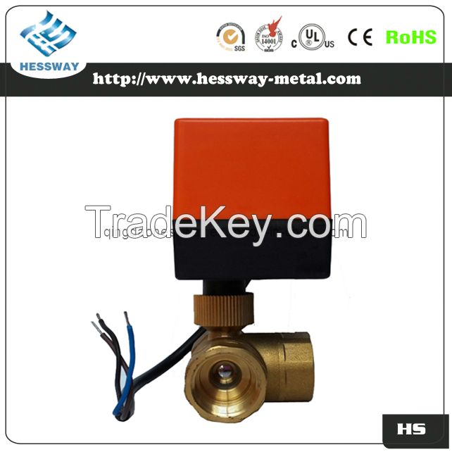 T Port Horizontal Valve for Water Equipment 3 Way