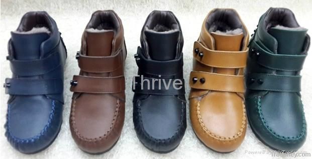 Double Button Children Winter Shoes