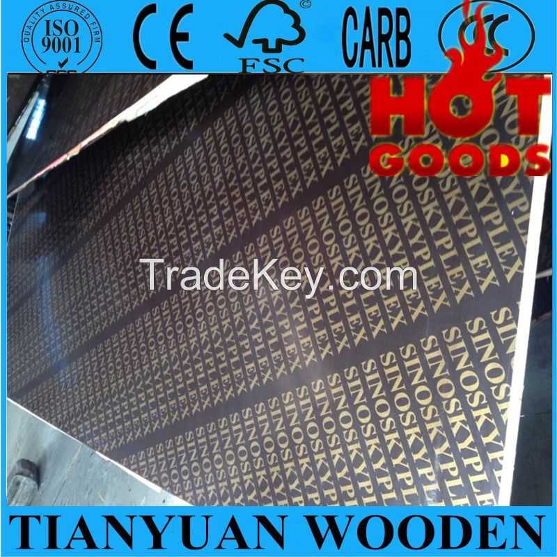 12mm/15mm/18mm film faced plywood, concrete formwork, shuttering plywood,construction plywood