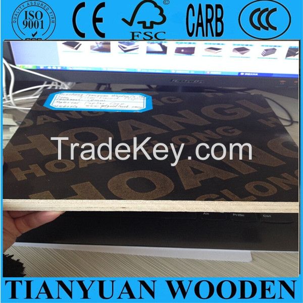 12mm/15mm/18mm film faced plywood, concrete formwork, shuttering plywood,construction plywood