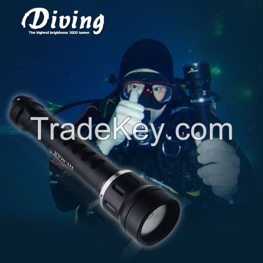 Underwater flashlight for photography diving flashlight