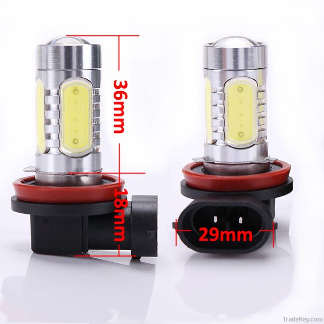 7.5W Bright White 6000K H11 LED Light Bulb Fog Daytime Driving Lamp DC