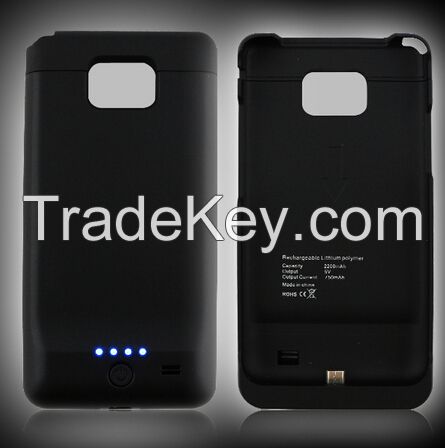 External Backup Battery Case Power Bank Extended For Samsung Galaxy S2