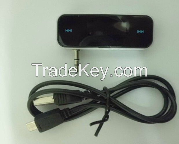 Wireless 3.5mm In-Car Handsfree Car Kit Music Radio MP3 FM Transmitter