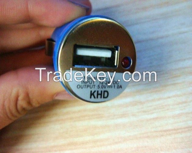 Mini 2A/1A 2 Dual Port Car Auto USB Charger Adapter