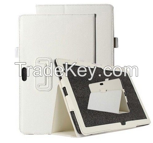 Case Litchi Stria Leather Case Holder Stand Cover