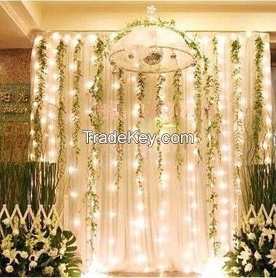 6M X 3M 600 LED Icicle Curtain Lights Indoor Outdoor