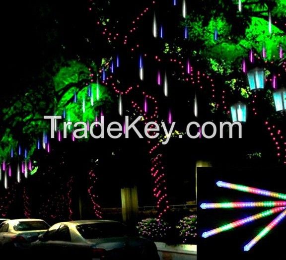 White 50CM/Tube 8 Tube 240LED Meteor Shower Rain LED Light