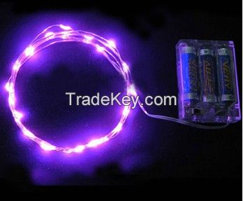 5M 50 led battery led string light 3pcs AA Battery Flashing LED strip