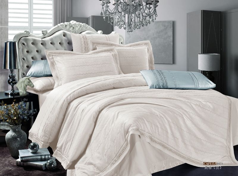 cotton/viscose  jacquard fabrics,bedding sets