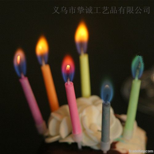 color flame birthday candles for party