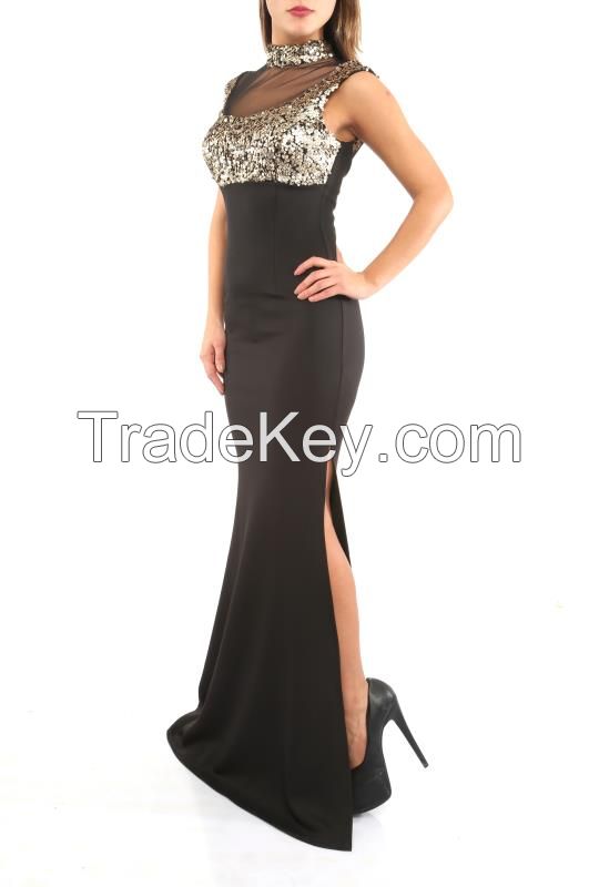 women elegant evening dresses with sequins