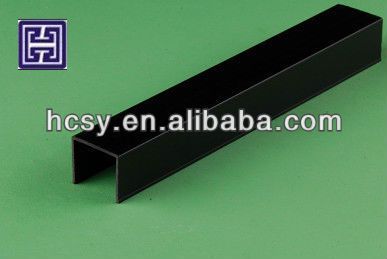 PVC plastic Extrusion Profiles & up and down sliding aluminum plastic stripe