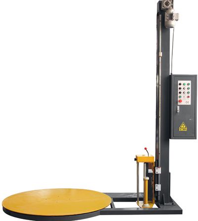 Automatic pallet wrapping machine