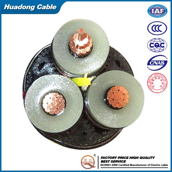 voltage up to 35KV underground XLPE copper armoured Power cable