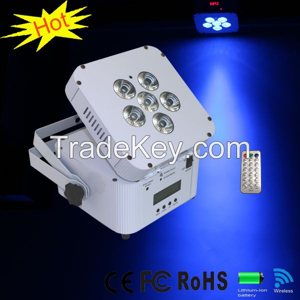 2015 New Wireless Battery Powered 6x6in1 LED Par light