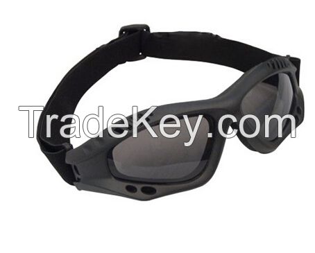 PC frame anti-fog and wind military goggles