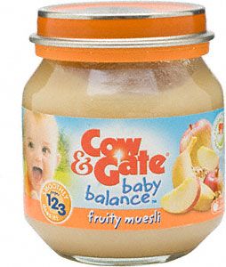 Cow &amp; Gate Baby Balance Jar 7 Months Onwards Apple &amp; Strawberry Dessert 200g