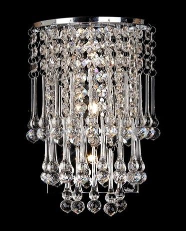 crystal wall light