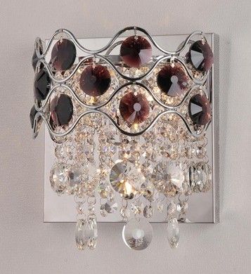 crystal wall light