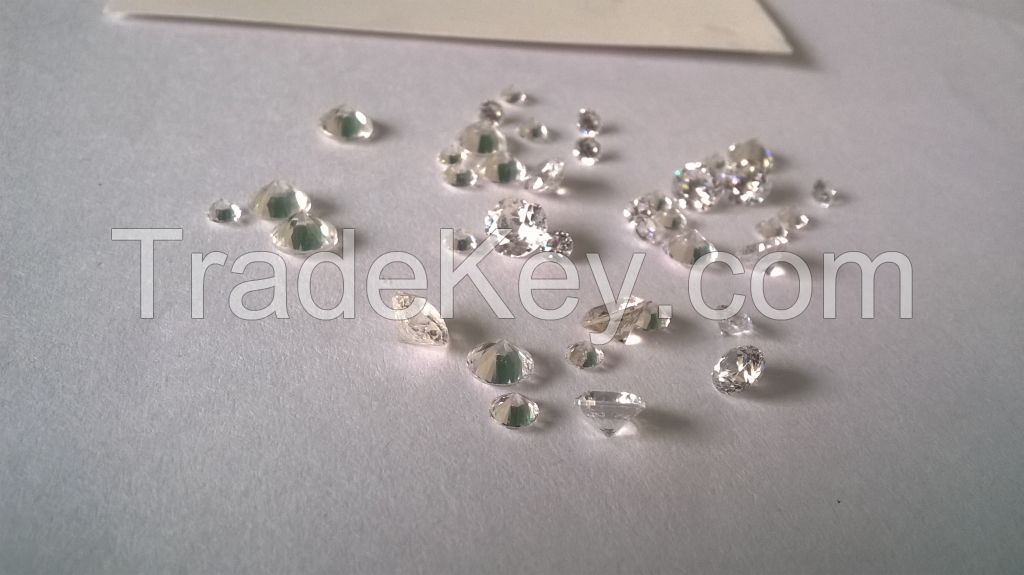 White diamond black diamond rough diamond emerald