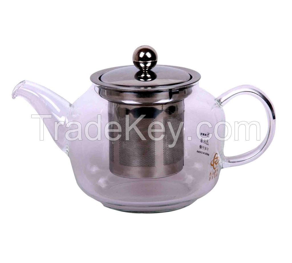 high borosilicate glass teapot (direct-fire glass teapot)