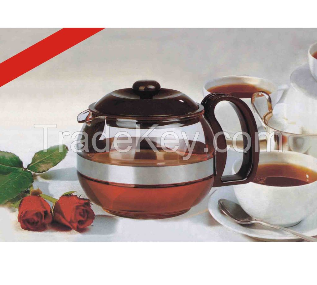high borosilicate direct-fire glass teapot