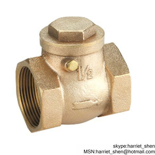 1/2 - 4 inch Brass Bronze swing spring vertical check valve bsp