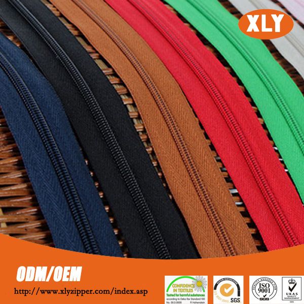 New Designed nylon zipper decorative zippers for fashion garments