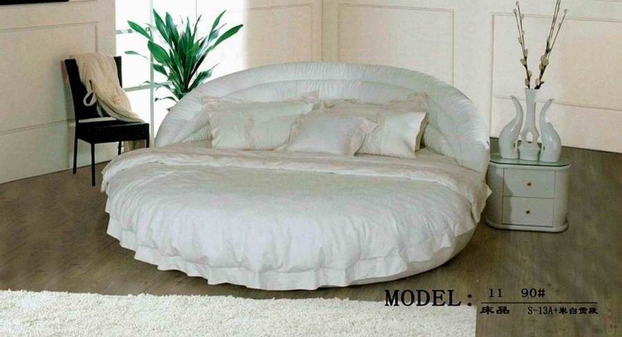 V11 round Leather Bed