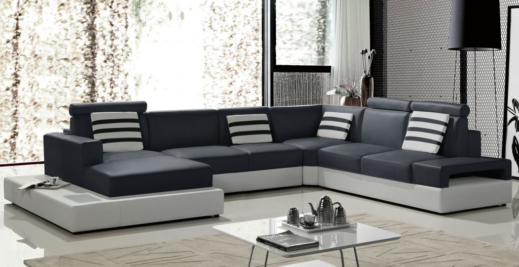 101A  modern leather sofa  home living rom sofas