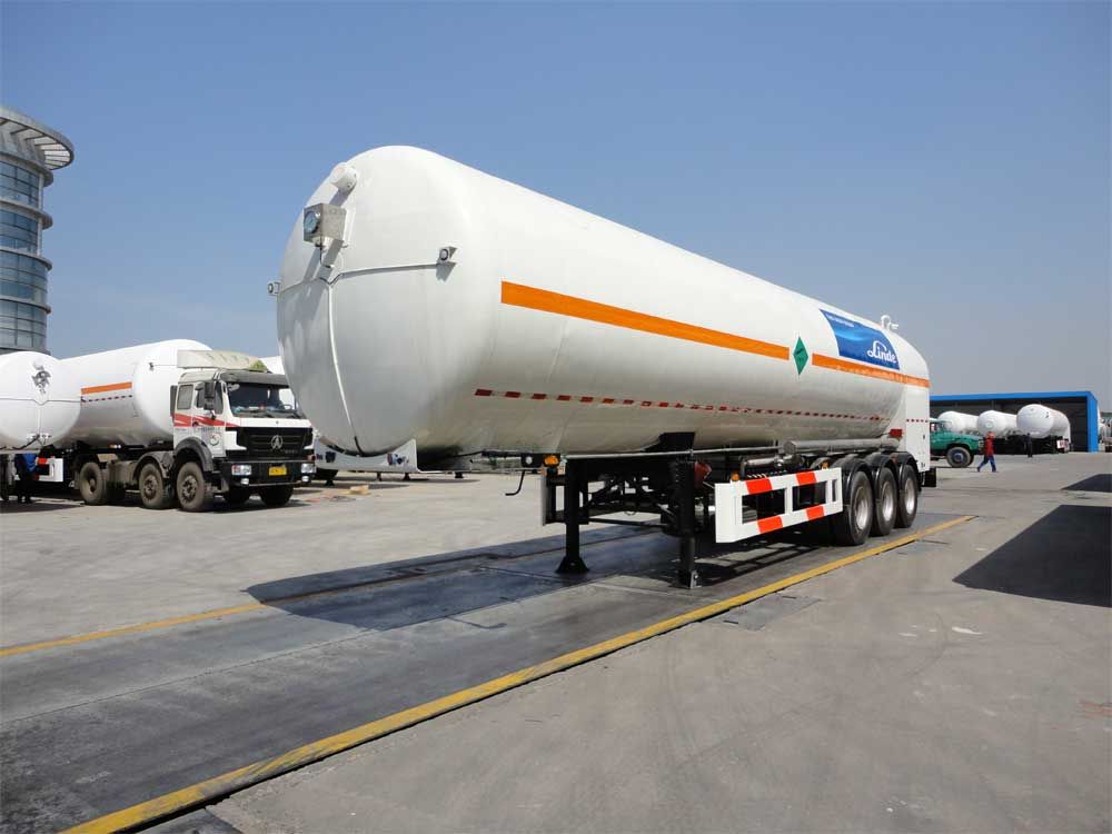 semi trailer for LIN/LOX/LAR/LNG