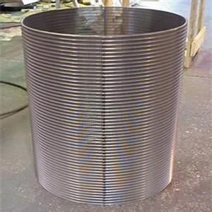 Stainless steel wedge wire screen filter cylinder