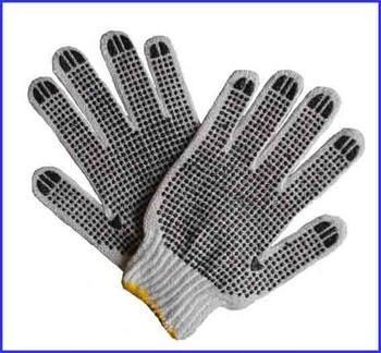 grip dots cotton glove