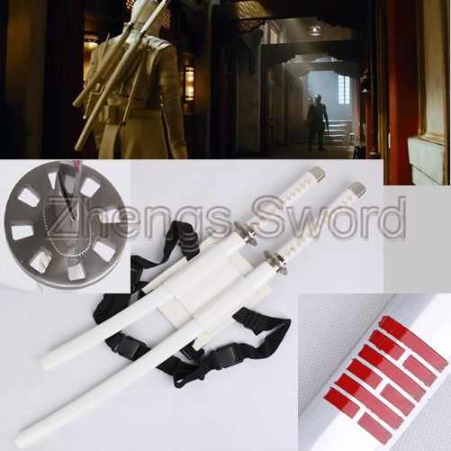 New arrival Cartoon Sword- cosplay sword-Movie Storm Shadow Ninja Sword Snake Eyes White Twin Katanas 