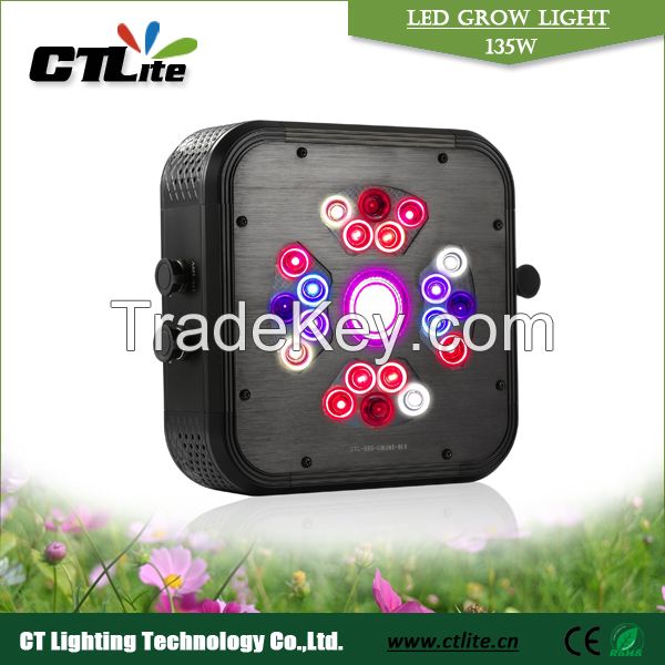 Newest 90w full spectrum silent fan led grow light