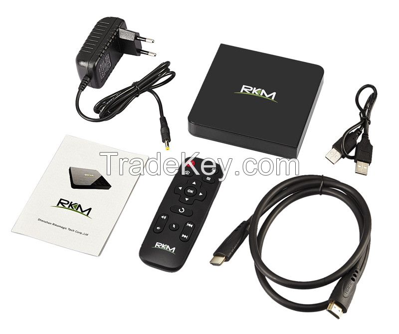 Rikomagic Octa Core RK3368 Android 5.1 tv box 2G 16G dual band wifi ac gigabit LAN , 4K*2K H.265