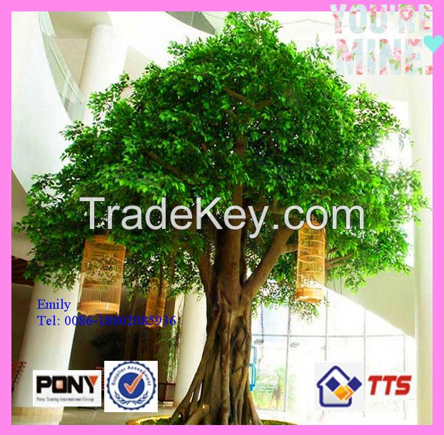 home garden decor huge outdoor artificial tree, artificial banyan tree