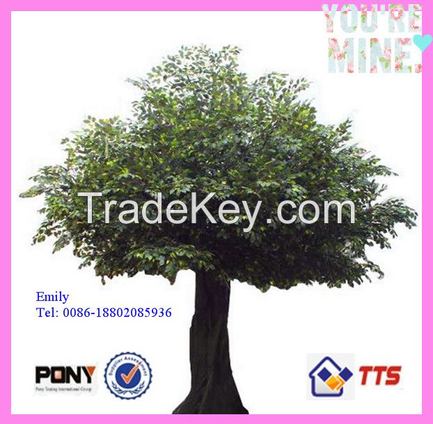 home garden decor huge outdoor artificial tree, artificial banyan tree