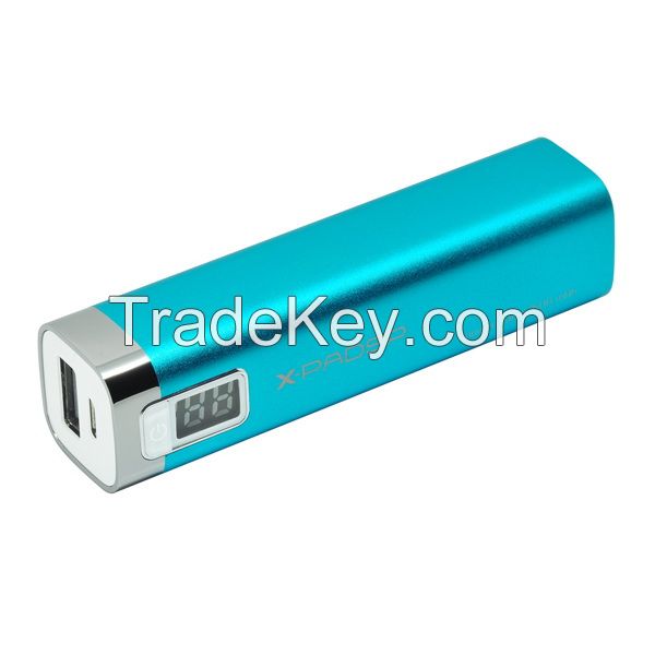 2600mah Lipstick-sized Universal External Battery Packs Power Bank