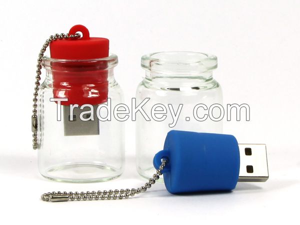 1GB 2GB 4GB 8GB 16GB 32GB Wish Bottle USB Flash Storage High-Speed Flash