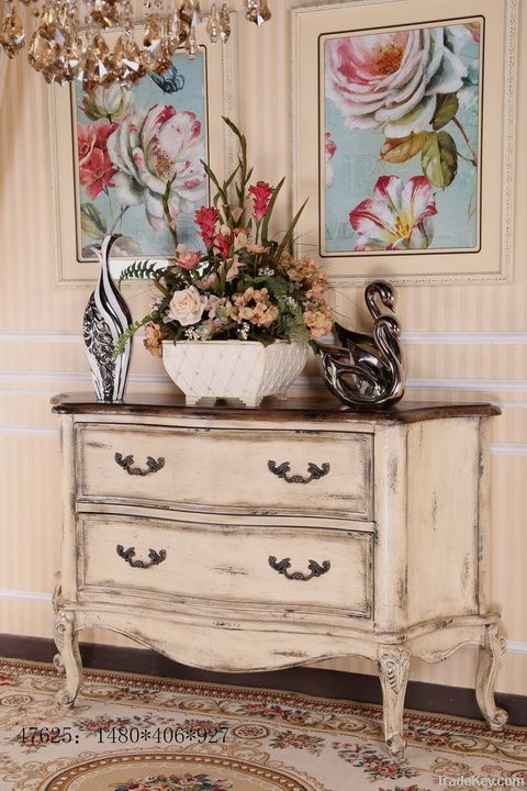 Rustic New Classical 2-drawer Chest / Storage Cabinet / Side Table