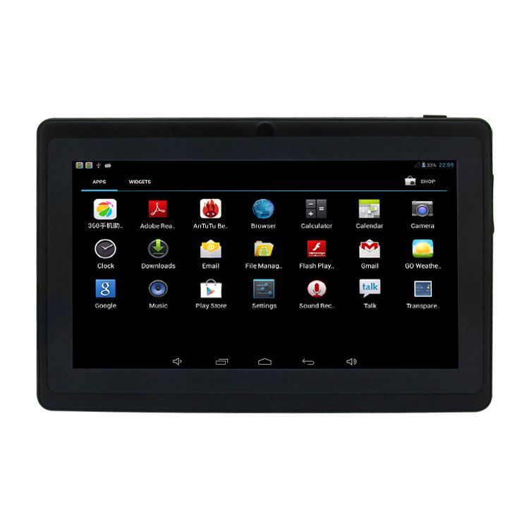 7 inch capacitive touch screen Allwinner A23 Dual core Android 4.2 WIFI tablet pc